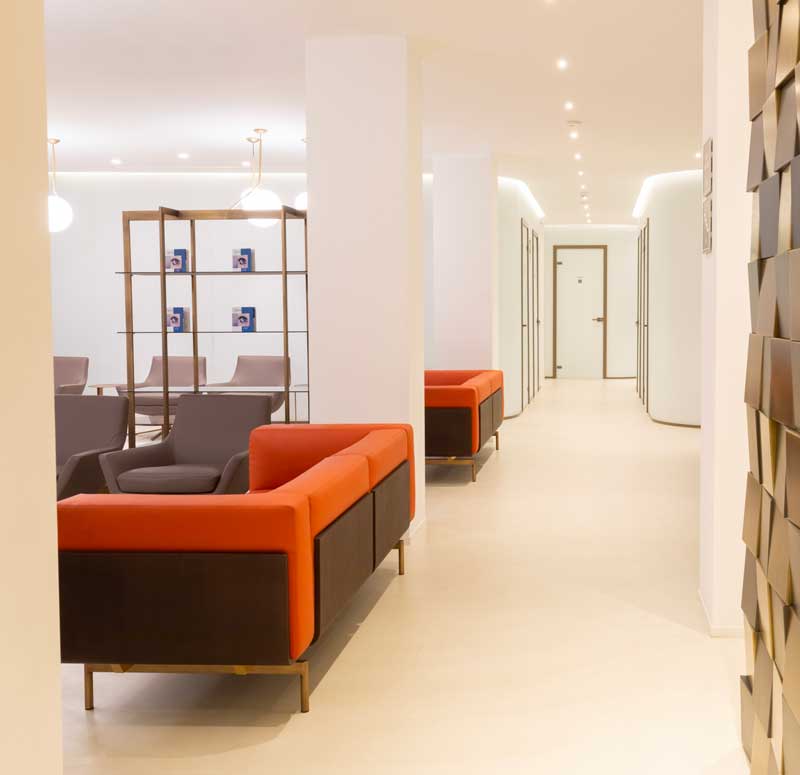 Sala d'attesa clinica Vista Vision Milano