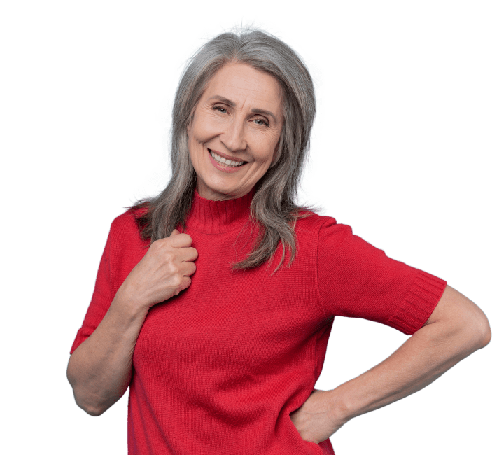 Donna felice post intervento cataratta